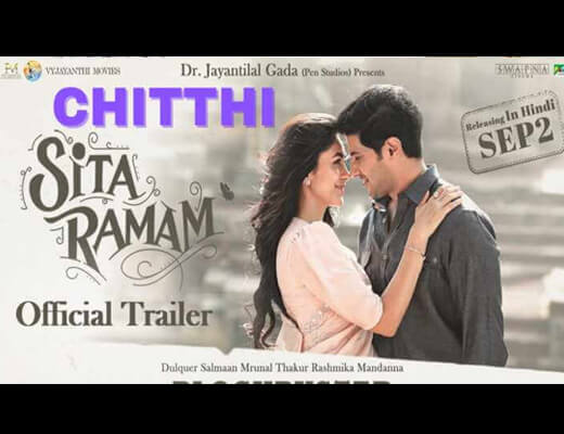 Chitthi Lyrics – Sita Ramam