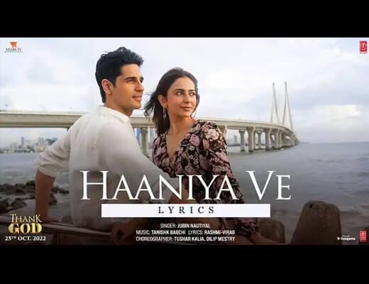Haaniya Ve Lyrics – Jubin Nautiyal