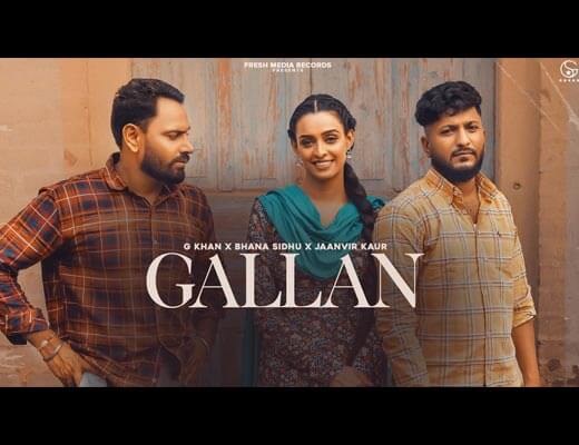 Gallan Lyrics – G Khan